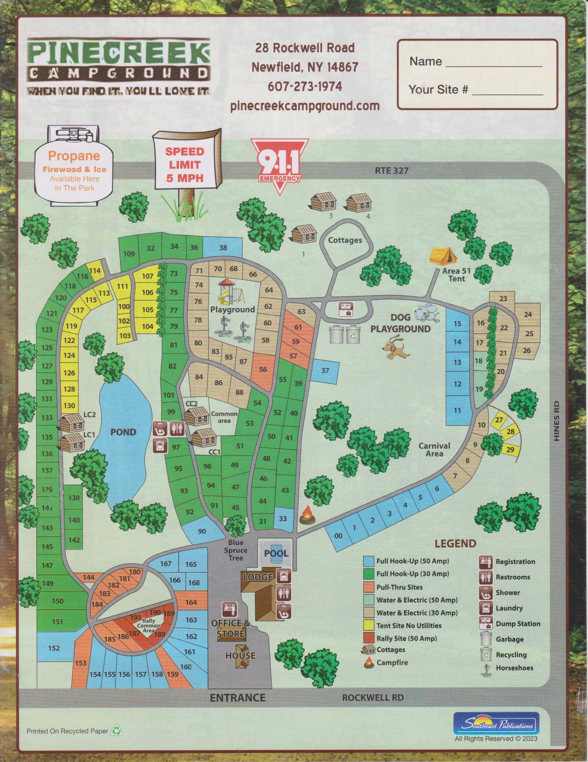 2023 campground map