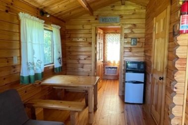 Log Cabin dining area